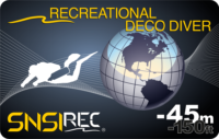 Brevetto SNSI Recreational Deco Diver